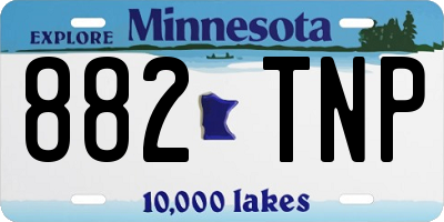 MN license plate 882TNP