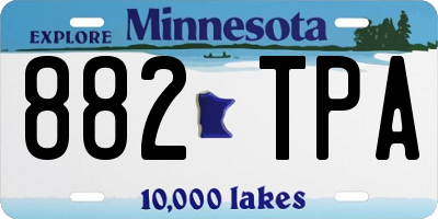 MN license plate 882TPA