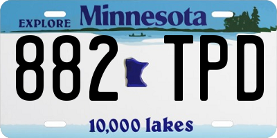 MN license plate 882TPD