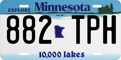 MN license plate 882TPH