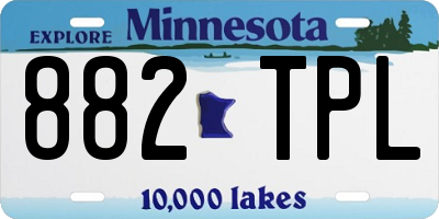 MN license plate 882TPL