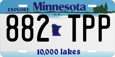 MN license plate 882TPP