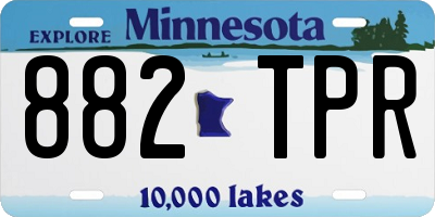 MN license plate 882TPR
