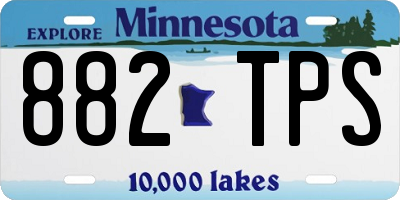MN license plate 882TPS