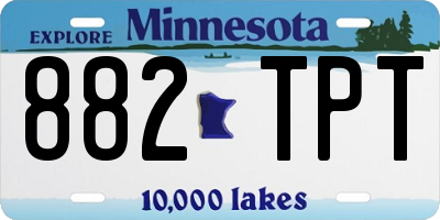 MN license plate 882TPT