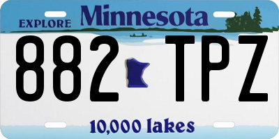 MN license plate 882TPZ