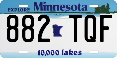 MN license plate 882TQF