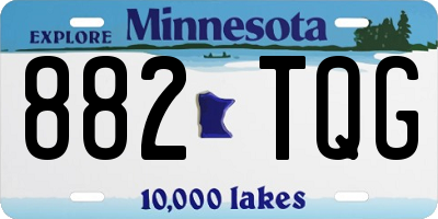 MN license plate 882TQG