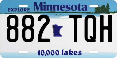MN license plate 882TQH