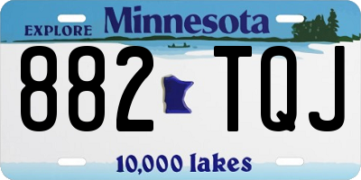 MN license plate 882TQJ