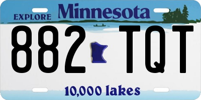 MN license plate 882TQT