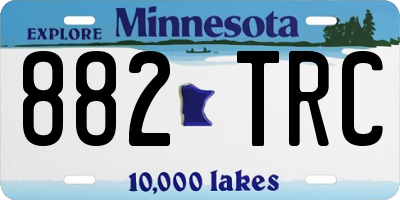 MN license plate 882TRC