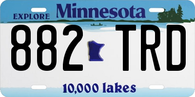 MN license plate 882TRD