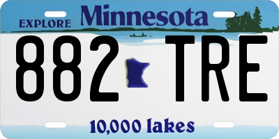 MN license plate 882TRE