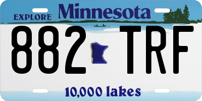 MN license plate 882TRF
