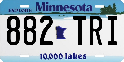 MN license plate 882TRI