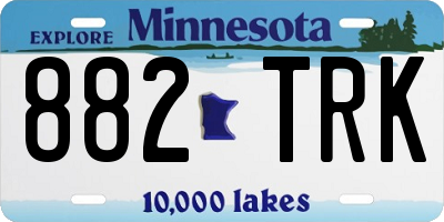 MN license plate 882TRK