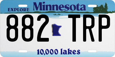 MN license plate 882TRP
