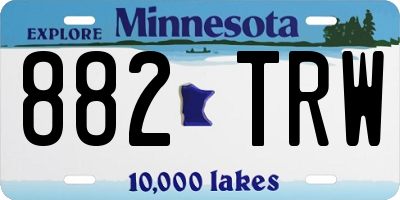 MN license plate 882TRW