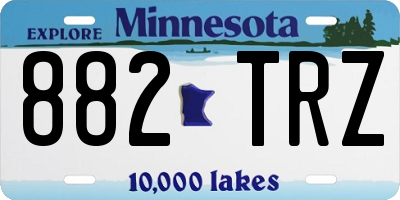 MN license plate 882TRZ
