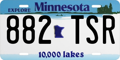 MN license plate 882TSR