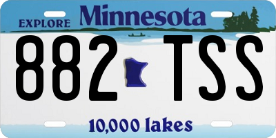 MN license plate 882TSS