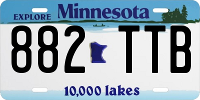MN license plate 882TTB