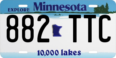 MN license plate 882TTC