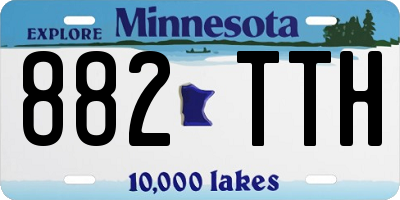 MN license plate 882TTH