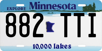 MN license plate 882TTI