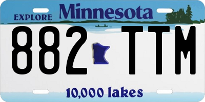MN license plate 882TTM