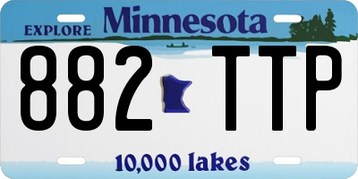MN license plate 882TTP