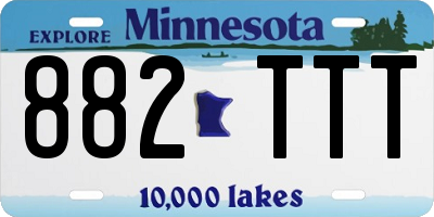 MN license plate 882TTT