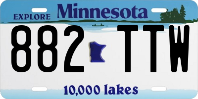 MN license plate 882TTW