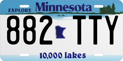 MN license plate 882TTY