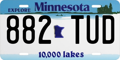 MN license plate 882TUD