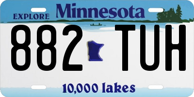 MN license plate 882TUH