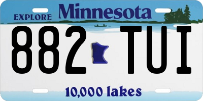 MN license plate 882TUI