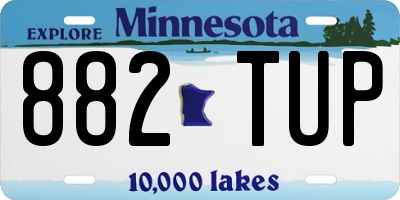 MN license plate 882TUP