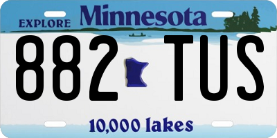 MN license plate 882TUS