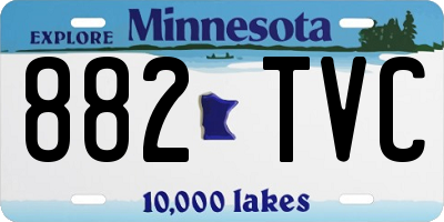 MN license plate 882TVC