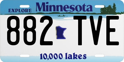 MN license plate 882TVE