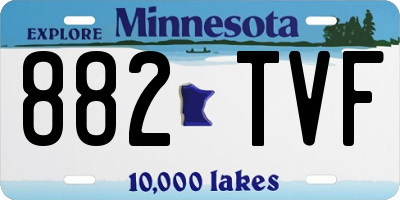 MN license plate 882TVF