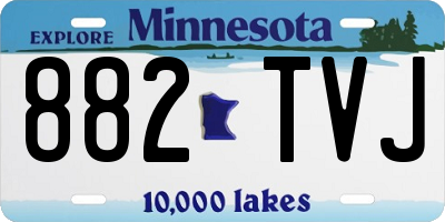 MN license plate 882TVJ