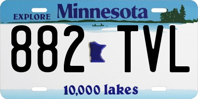 MN license plate 882TVL