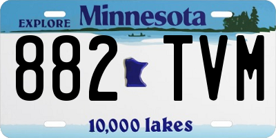 MN license plate 882TVM