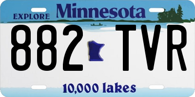 MN license plate 882TVR