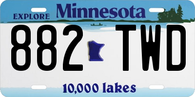 MN license plate 882TWD