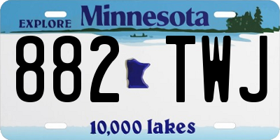 MN license plate 882TWJ