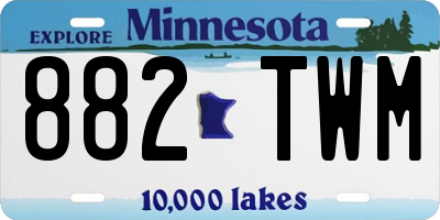 MN license plate 882TWM